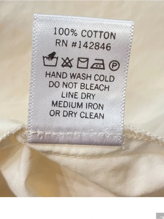 RHODE,Chloe Cotton Puff Sleeve Dress Ecru Open-Back Boho Luxury Resort Size L - Picture 7 of 8